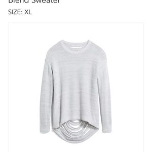 NWOT StitchFix Distressed back sweater Sz XL